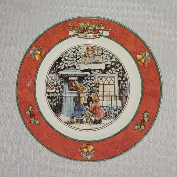 Vintage Rare 1994 Villeroy & Boch Foxwood Tales Christmas Surprise